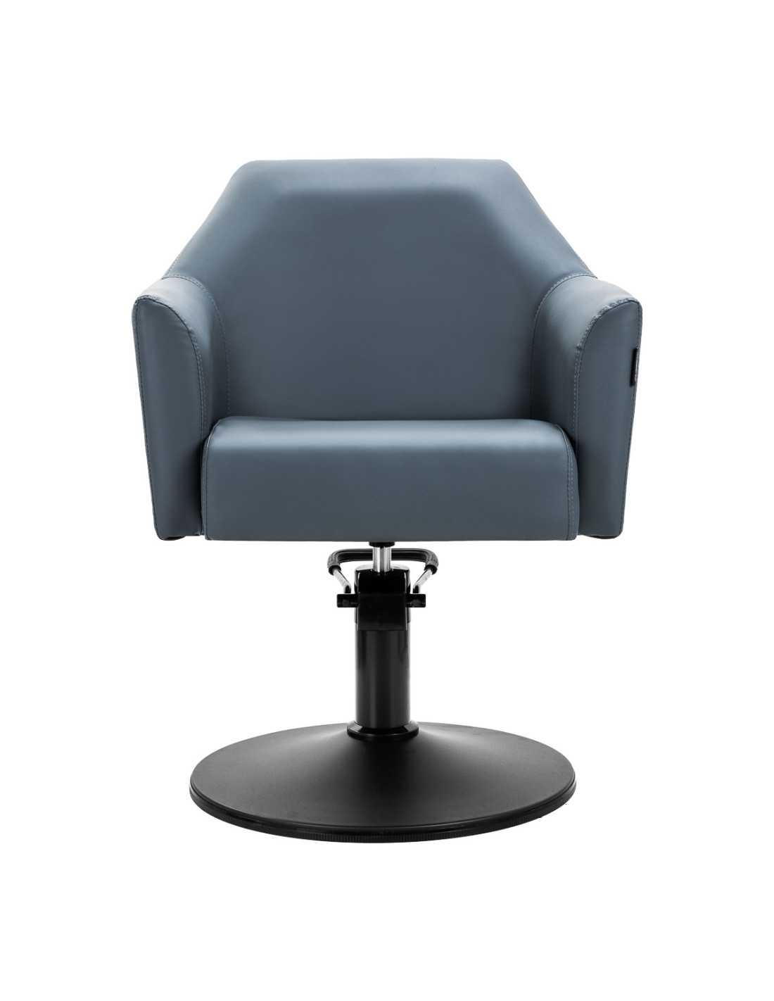 HydroLift Elite Blue Steel Pro Friseurstuhl 
