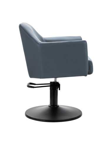 HydroLift Elite Blue Steel Pro Friseurstuhl 