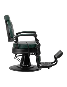 Cavalese green barber chair with black frame 2