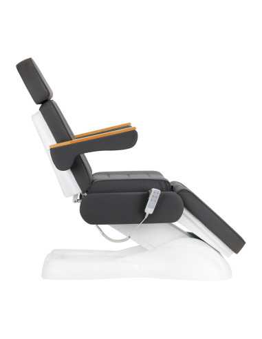 Poltrona estetica elettrica Firenze in legno nero 3 motori Pro
