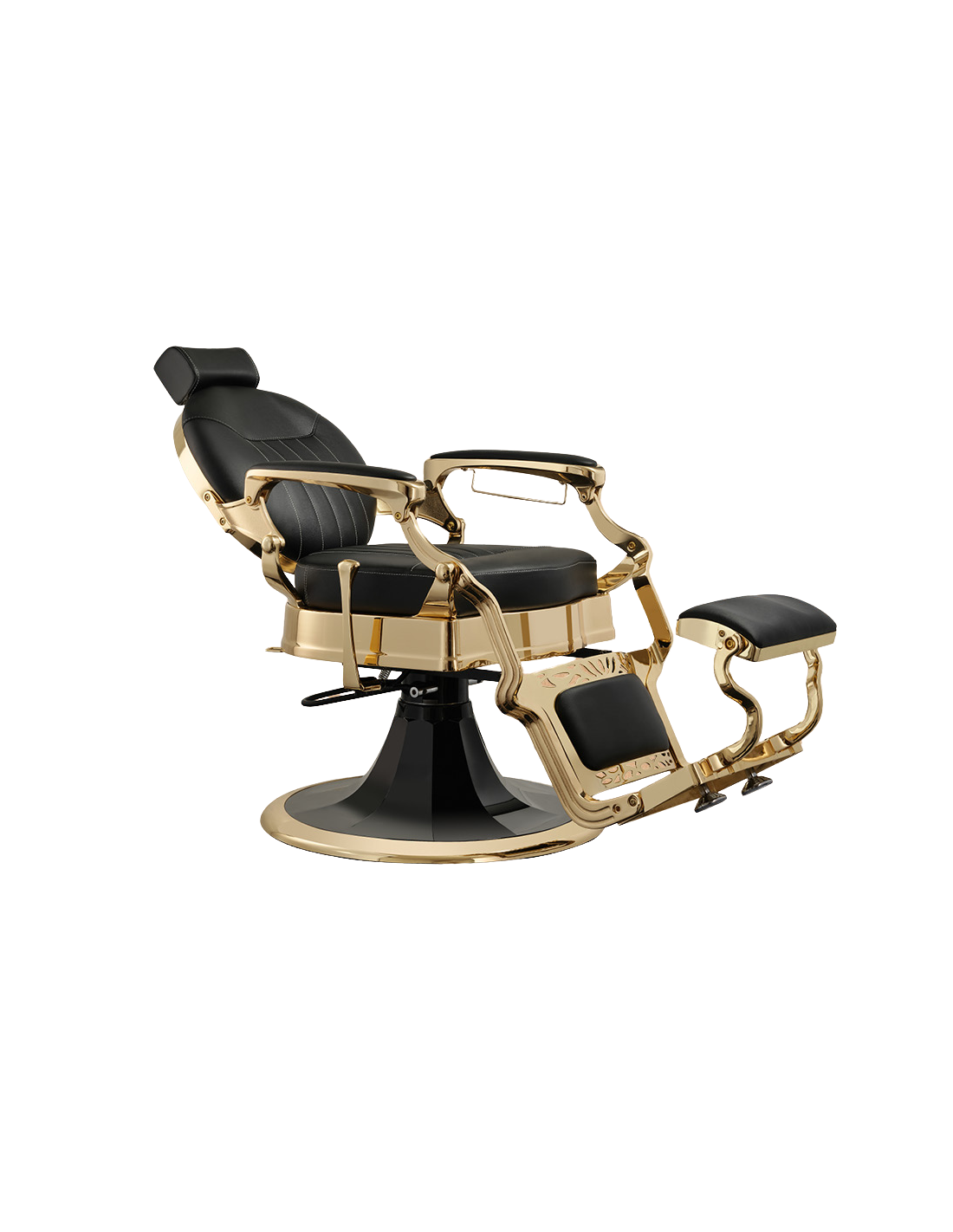 Syracuse Gold kappersstoel, luxe design & professioneel comfort