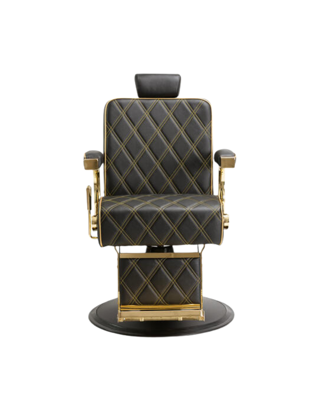 Maximus Gold & Schwarz Friseurstuhl – Luxus & Ergonomie