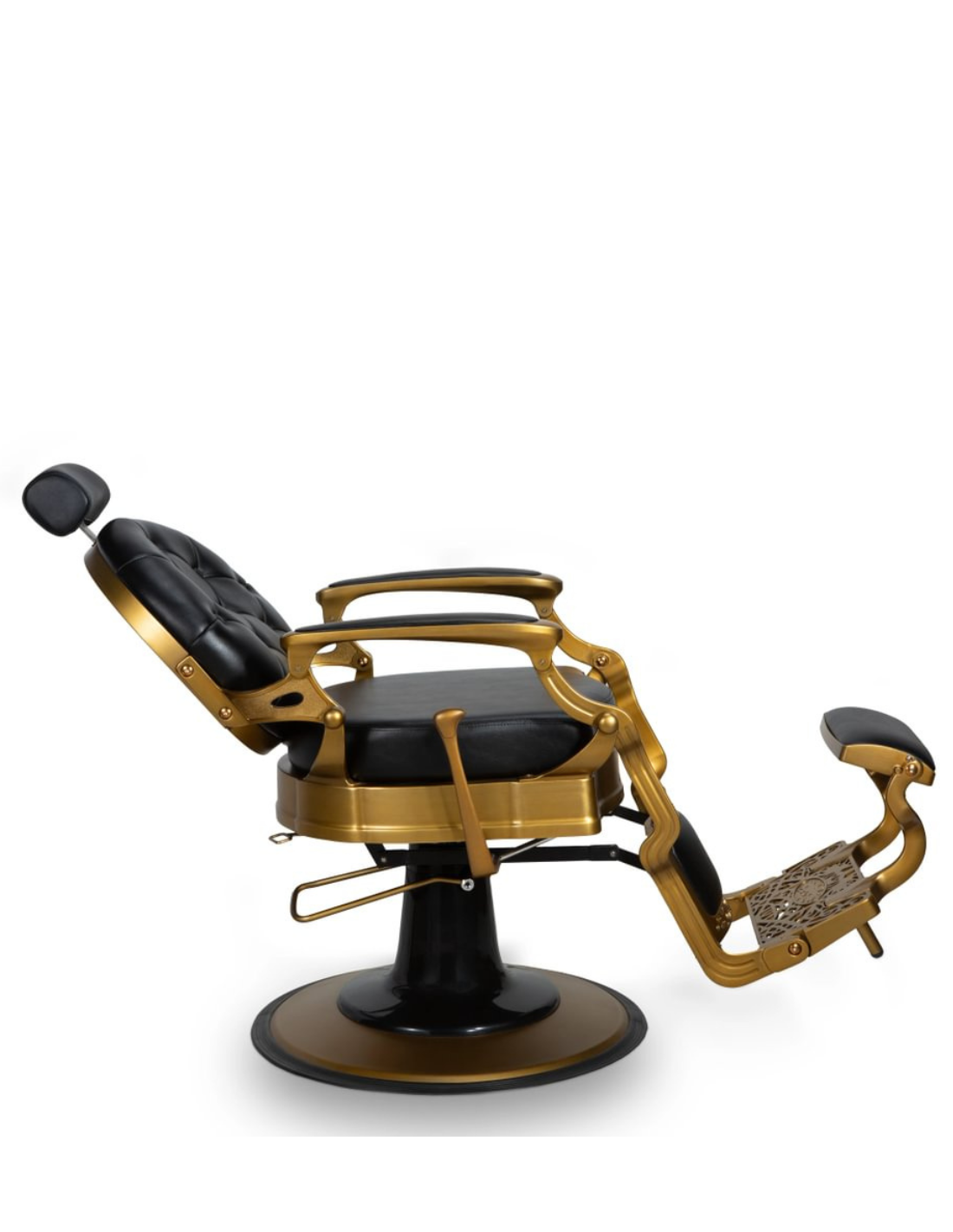 Cadeira de barbeiro Medici Gold – Elegância e estabilidade Pro