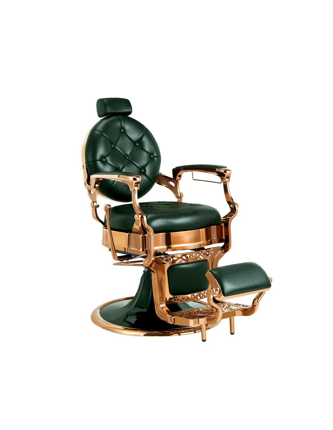 Groene & Gouden Kappersstoel – Medici Verde Toscano Pro