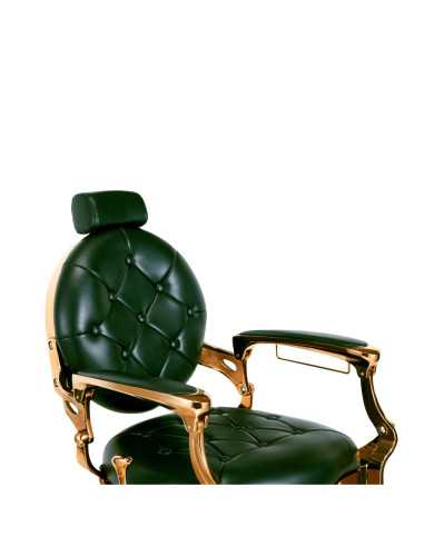Groene & Gouden Kappersstoel – Medici Verde Toscano Pro