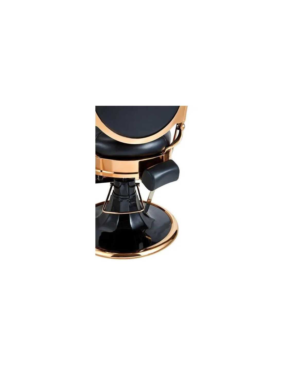 Poltrona da barbiere in rame e nero – Medici Shiny Copper