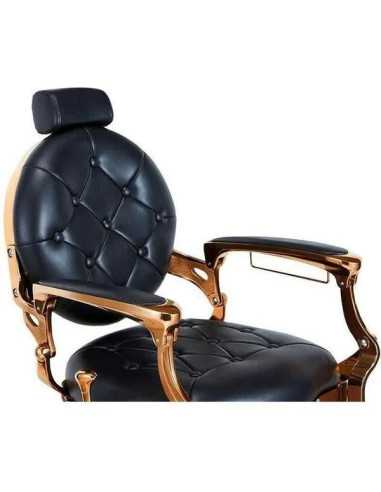 Poltrona da barbiere in rame e nero – Medici Shiny Copper