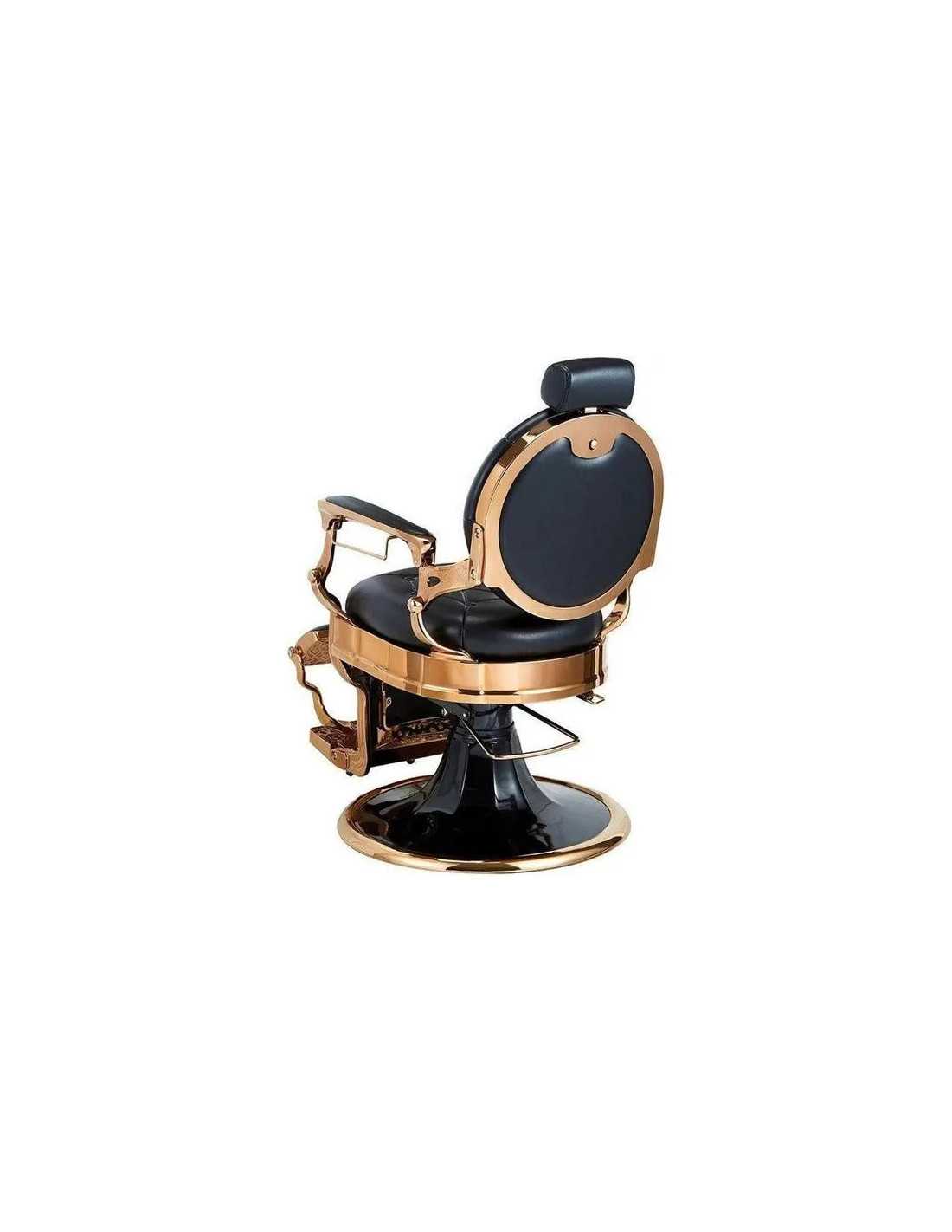 Friseurstuhl in Kupfer und Schwarz – Medici Shiny Copper