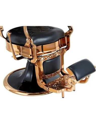 Poltrona da barbiere in rame e nero – Medici Shiny Copper