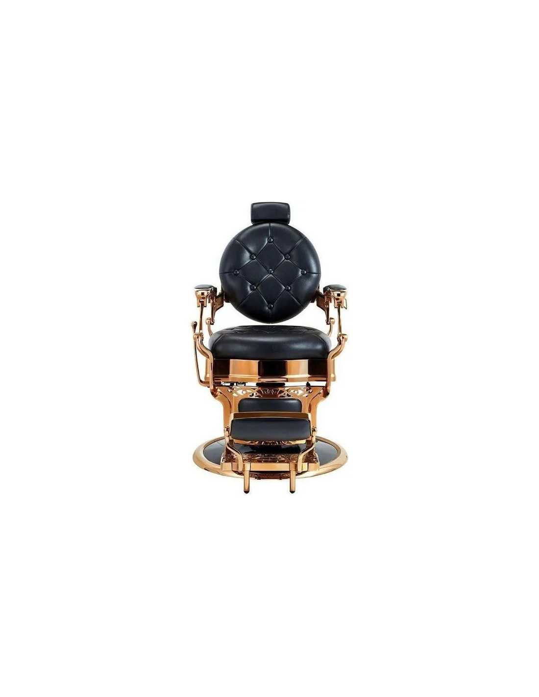 Poltrona da barbiere in rame e nero – Medici Shiny Copper
