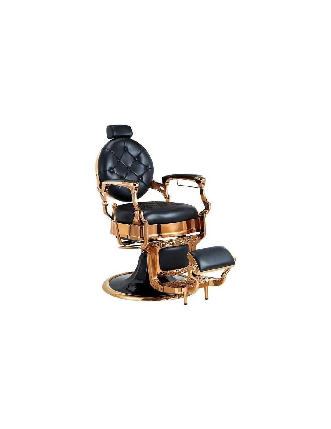 Cadeira de barbeiro em cobre e preto – Medici Shiny Copper