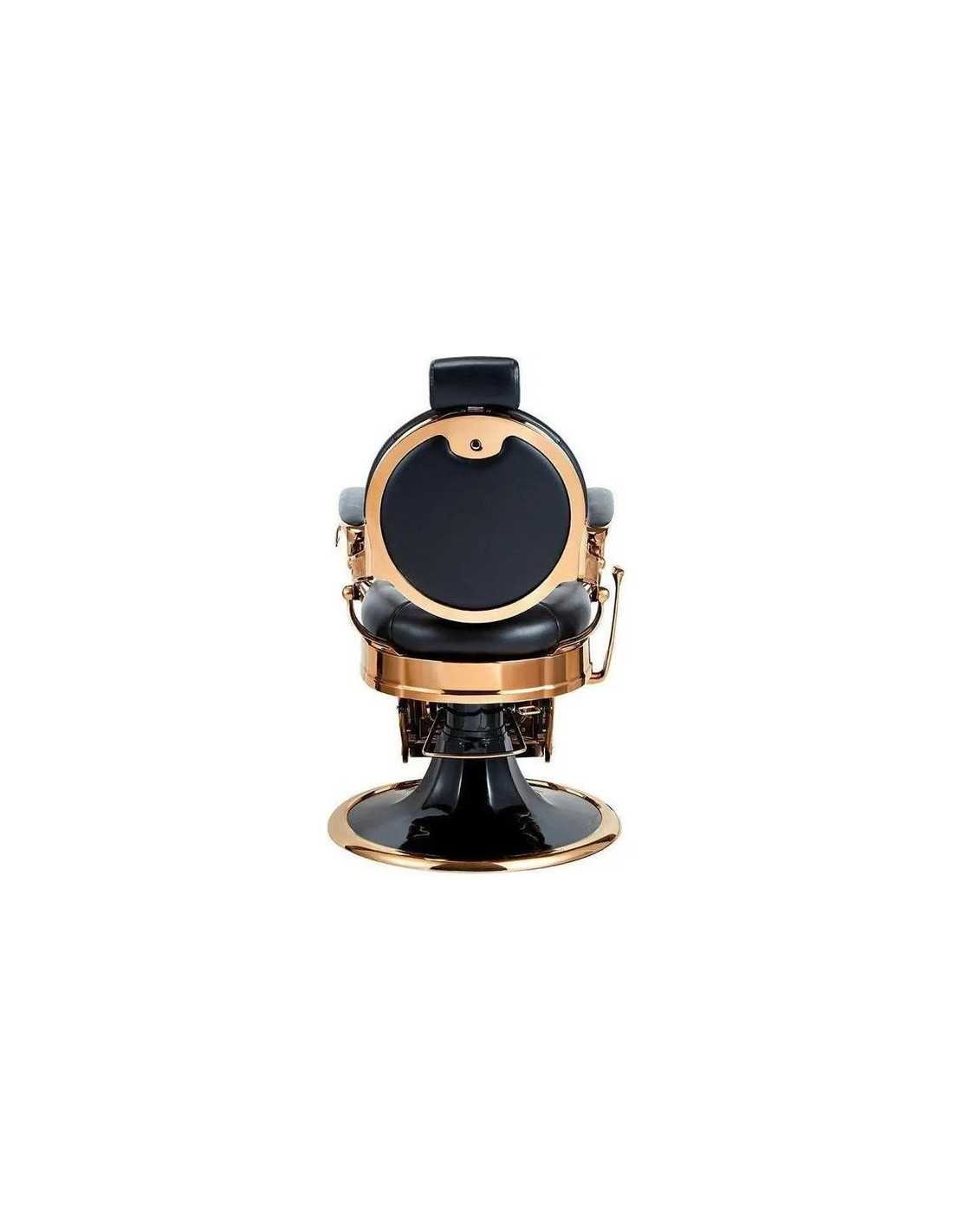 Poltrona da barbiere in rame e nero – Medici Shiny Copper