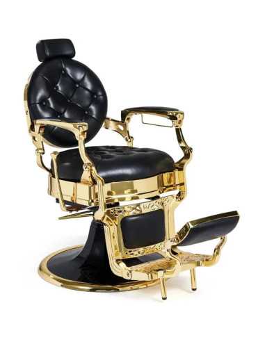 Poltrona da barbiere oro e nero – Medici Imperial Gold