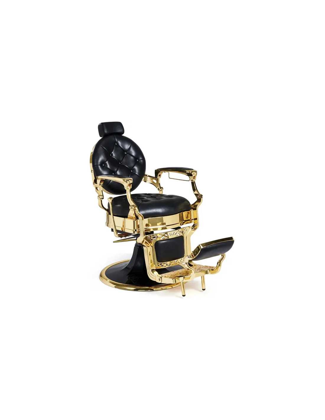 Poltrona da barbiere oro e nero – Medici Imperial Gold