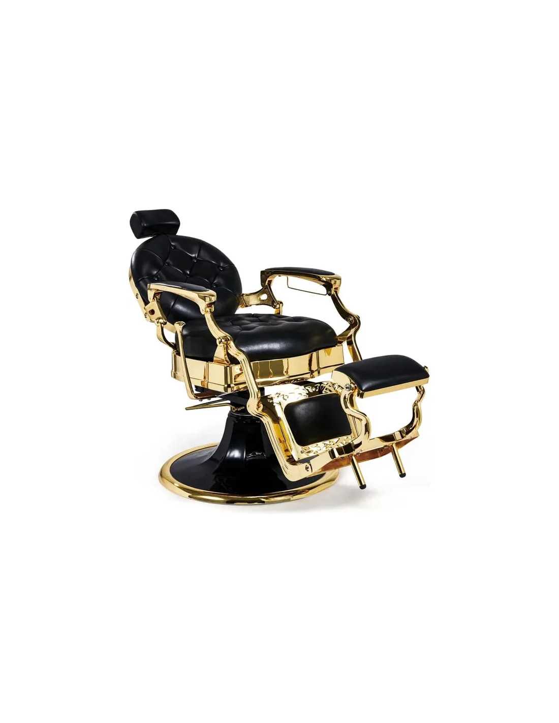 Poltrona da barbiere oro e nero – Medici Imperial Gold