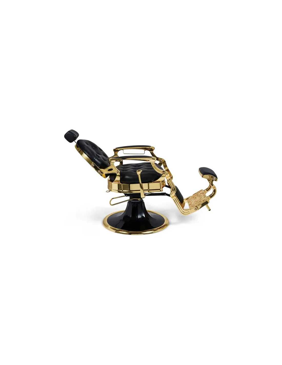 Poltrona da barbiere oro e nero – Medici Imperial Gold