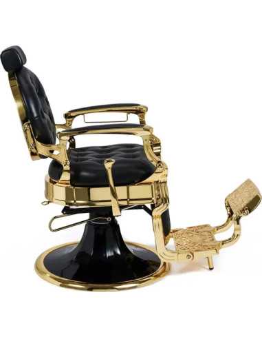 Sillón de barbero dorado y negro – Medici Imperial Gold