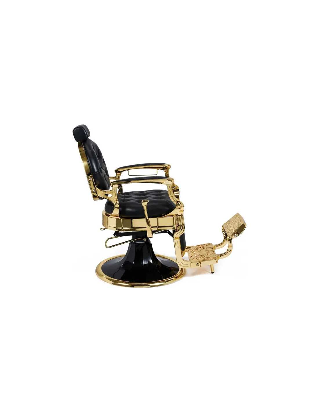 Poltrona da barbiere oro e nero – Medici Imperial Gold