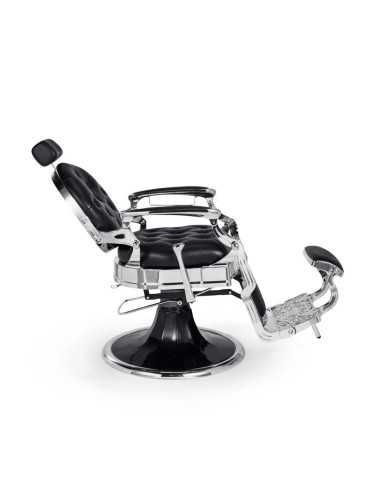 Black & Chrome Barber chair – Medici Nero Cromo