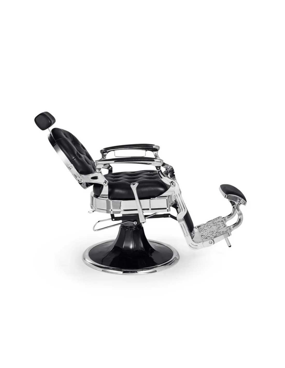 Black & Chrome Barber chair – Medici Nero Cromo