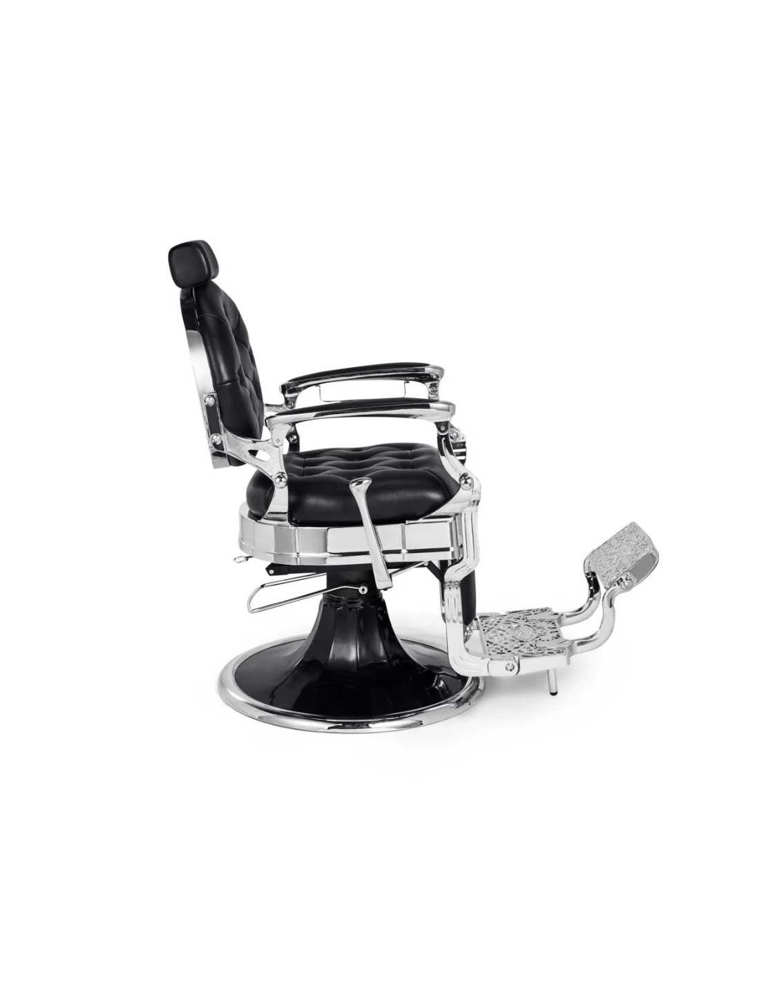 Black & Chrome Barber chair – Medici Nero Cromo