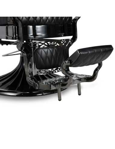 Poltrona da barbiere Axis Black: design di alta moda e comfort professionale