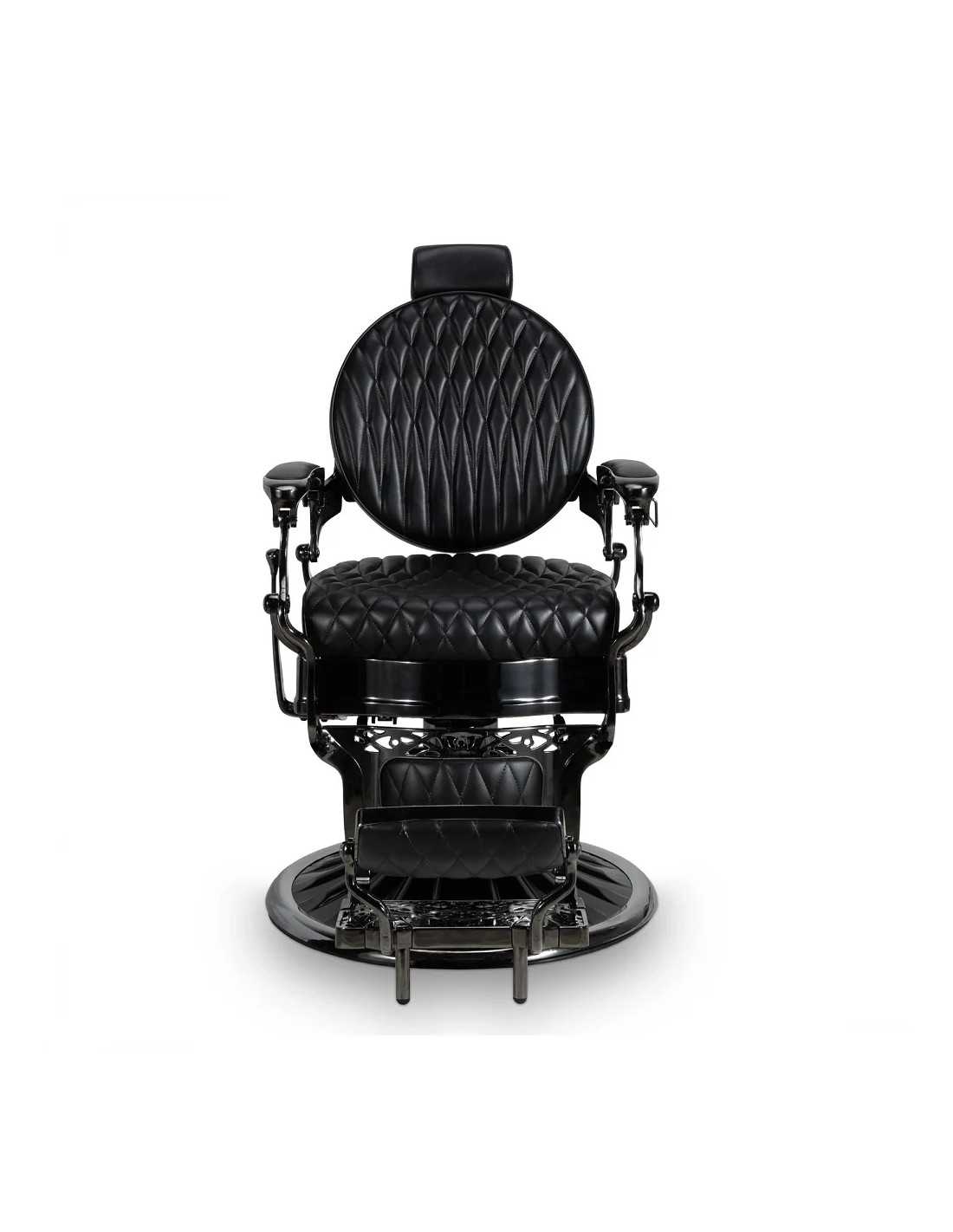 Poltrona da barbiere Axis Black: design di alta moda e comfort professionale