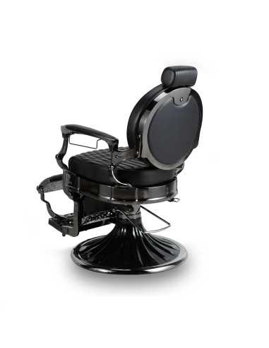 Poltrona da barbiere Axis Black: design di alta moda e comfort professionale