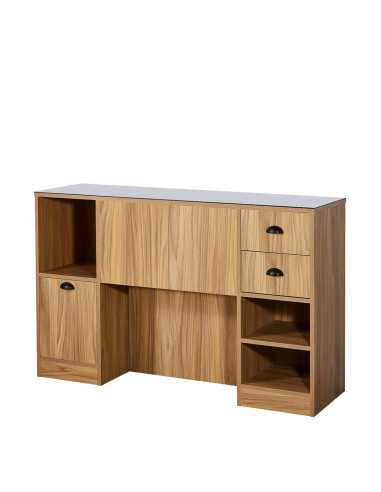 4B Barber Styling Station Eiche hell | Kompakt & Praktisch