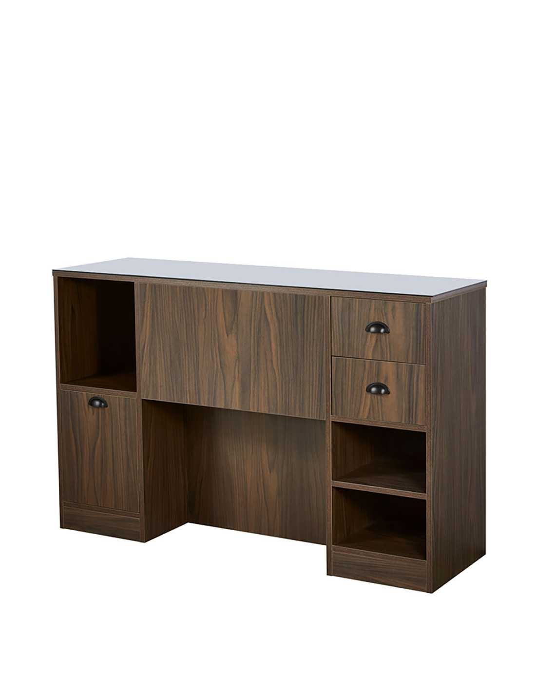 Barber 4B Donker Eiken Noten Styling Station | Compact & Praktisch