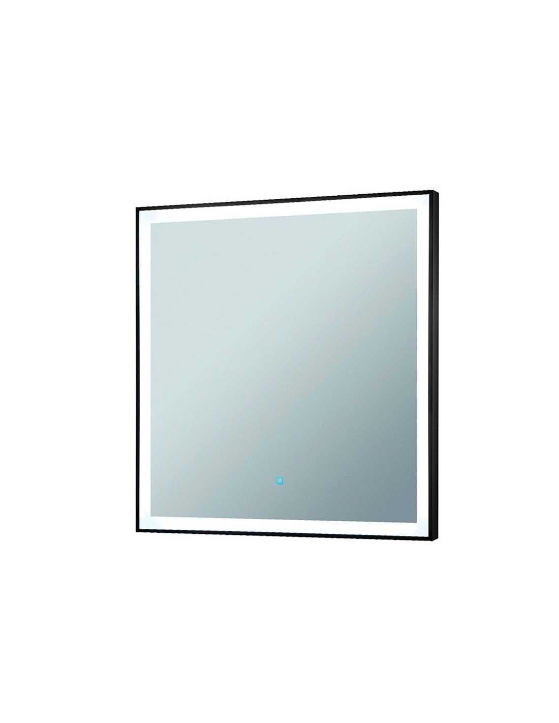 8B LED barbershop styling station in light wood – mirror & professional storage