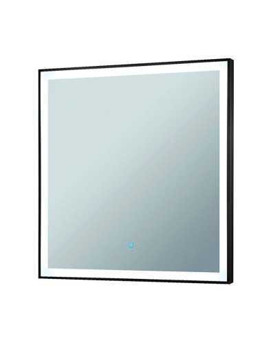 Station coiffage barbershop 8B LED Noir mat – miroir & rangements pro