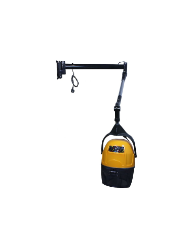 Yellow Arm Mounted Hair Dryer - Performance and Comfort for Hairdressers