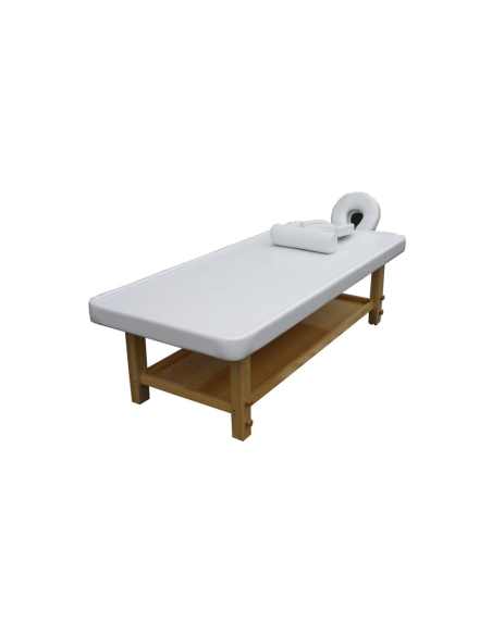Table de massage ayurvédique réglable en bois pour esthéticienne - Confort et stabilité avancée