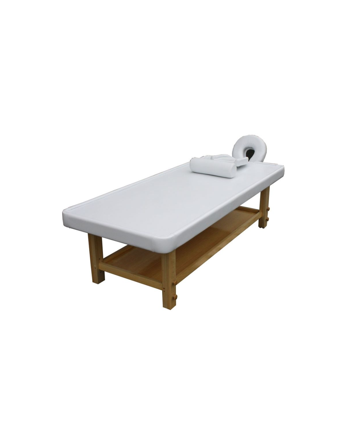 Mesa de massagem ayurvédica branca