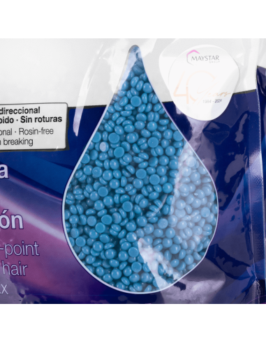 Cera Depilatoria Depilflax Ultraflex Azul - Perlas de 1 kg para pieles sensibles