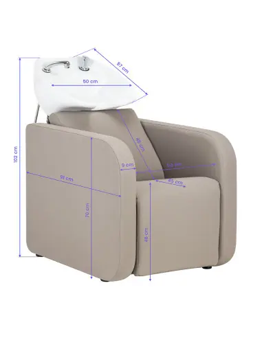 Bac de Lavage Capillaire Bellagio Relax – Confort & Ergonomie Pro