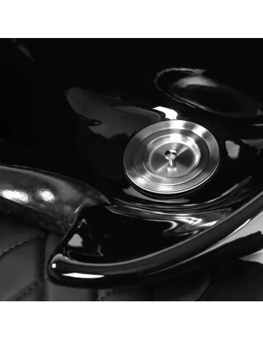 Lavabo de peluquería con masaje Bellagio Black – Reposapiernas eléctrico profesional