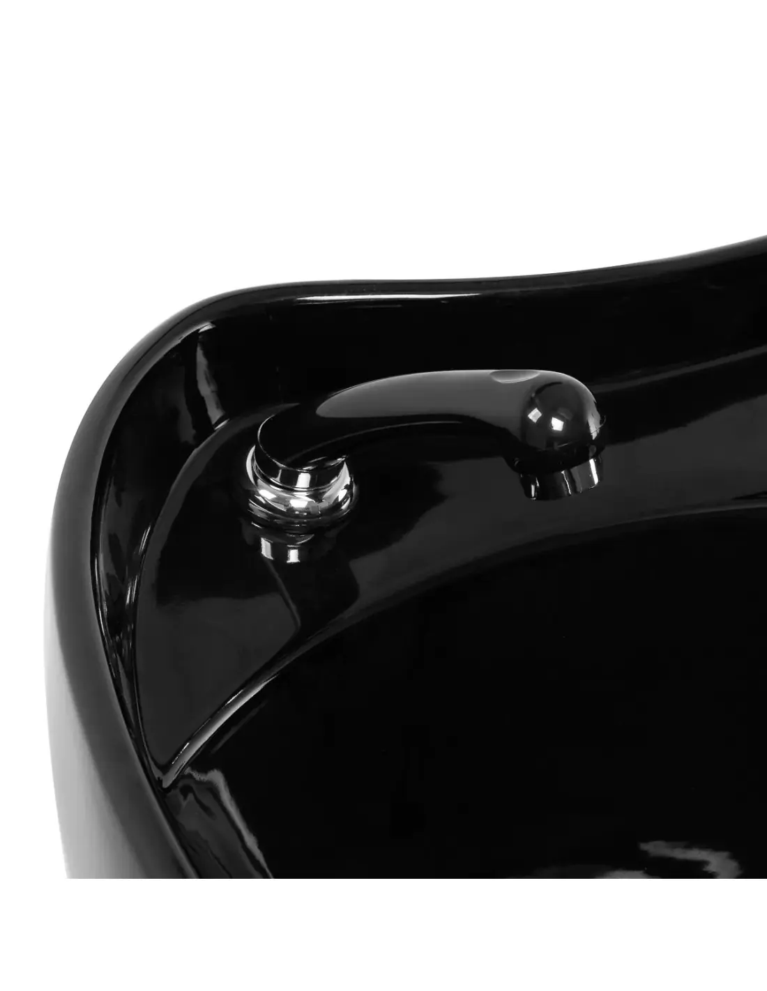 Bac de Lavage Coiffure Massant Bellagio Noir – Repose-jambes électrique Pro