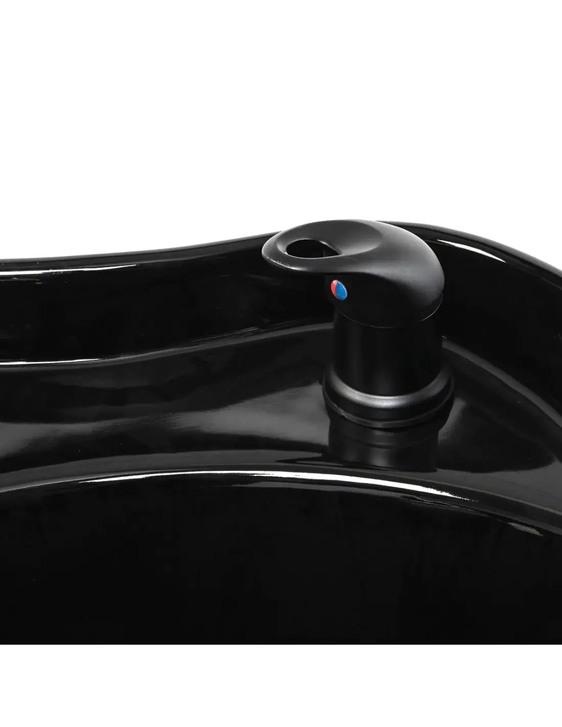 Bac de Lavage Coiffure Massant Bellagio Noir – Repose-jambes électrique Pro