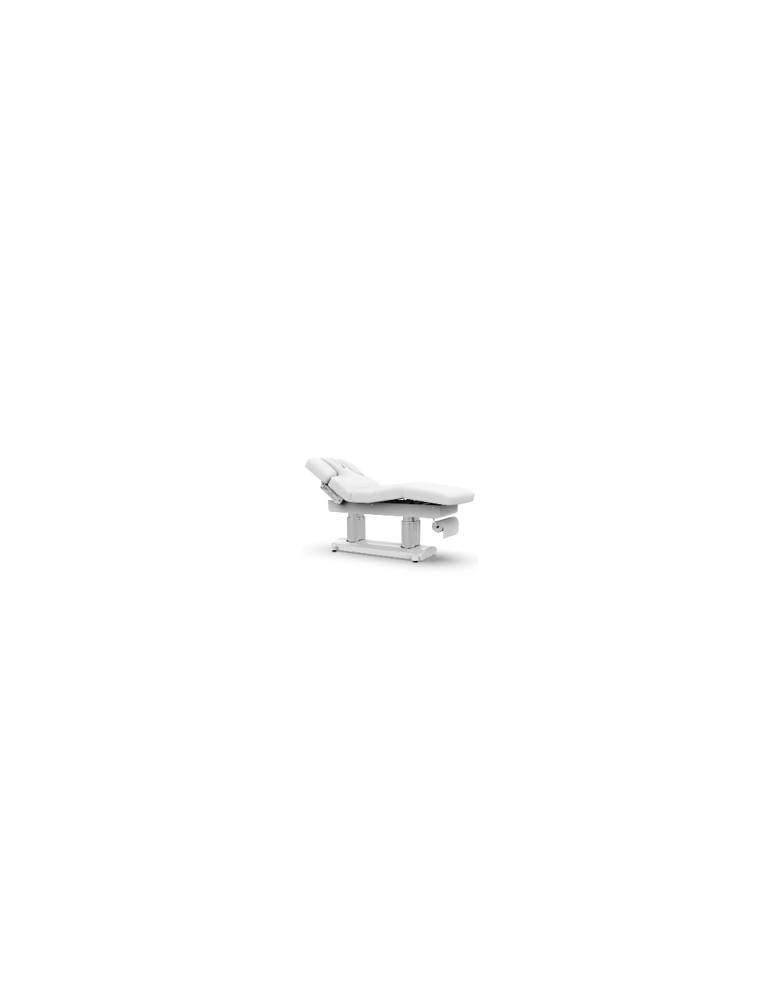 White electric spa massage table with heating function – professional model Phenora Eleganza