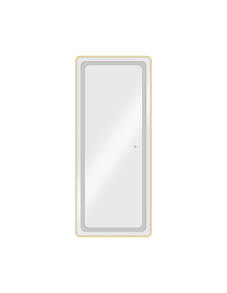 Coiffeuse miroir coiffeur mural LED LUMINA Gold 