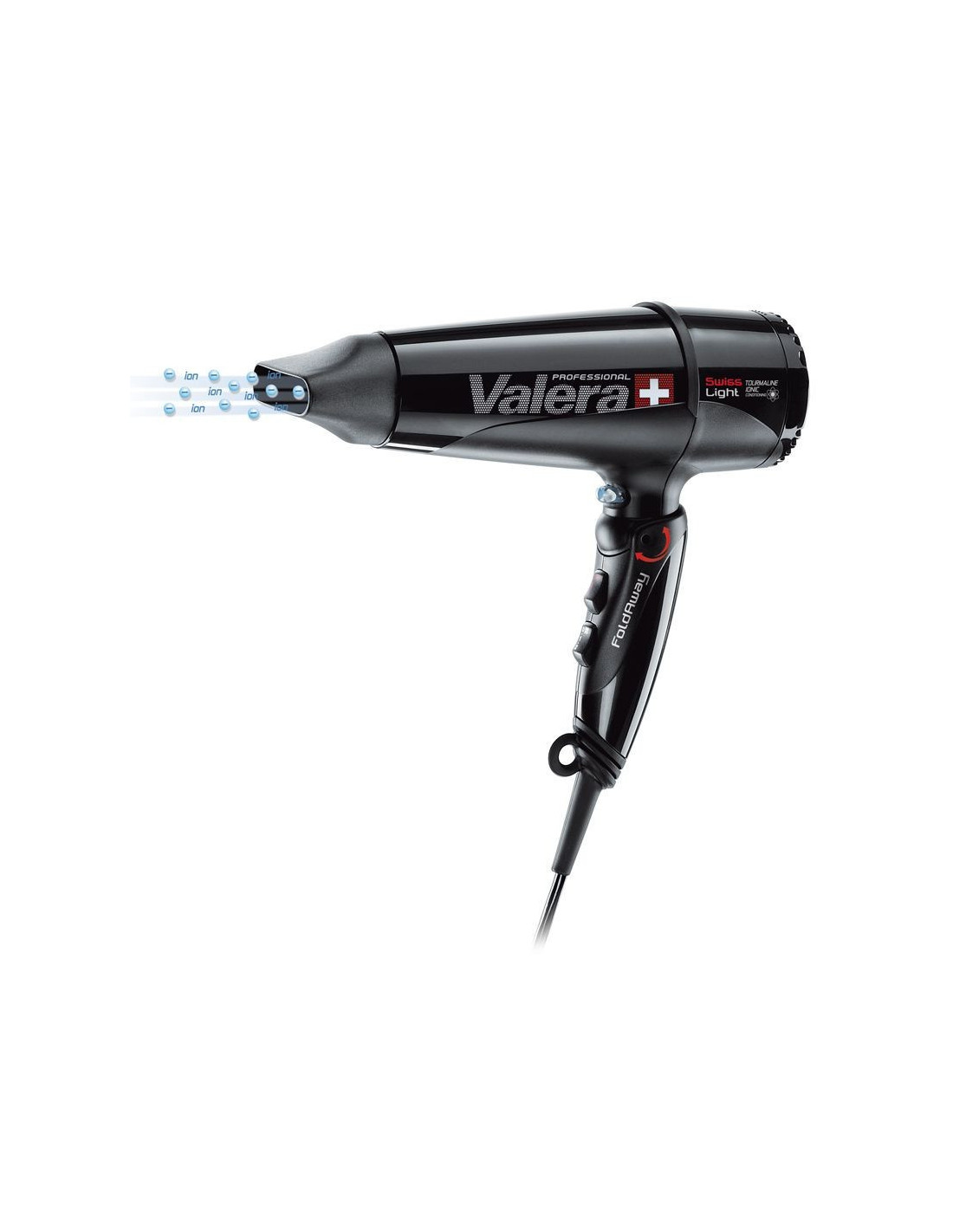 Suszarka do włosów valera swiss black light 5400 składana jonowa 