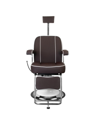 Fauteuil barbier amadeo marron 