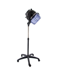Black 2-speed stand-mounted hair dryer