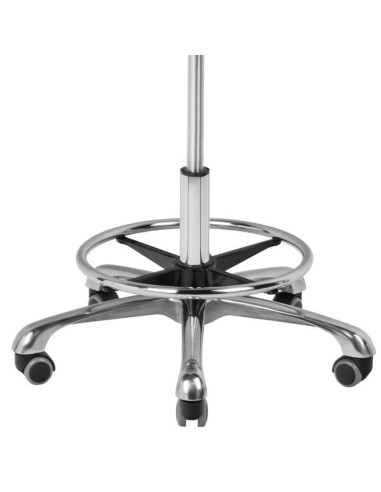 Tabouret à roulettes COSMETIQUE A-4299 BLANC