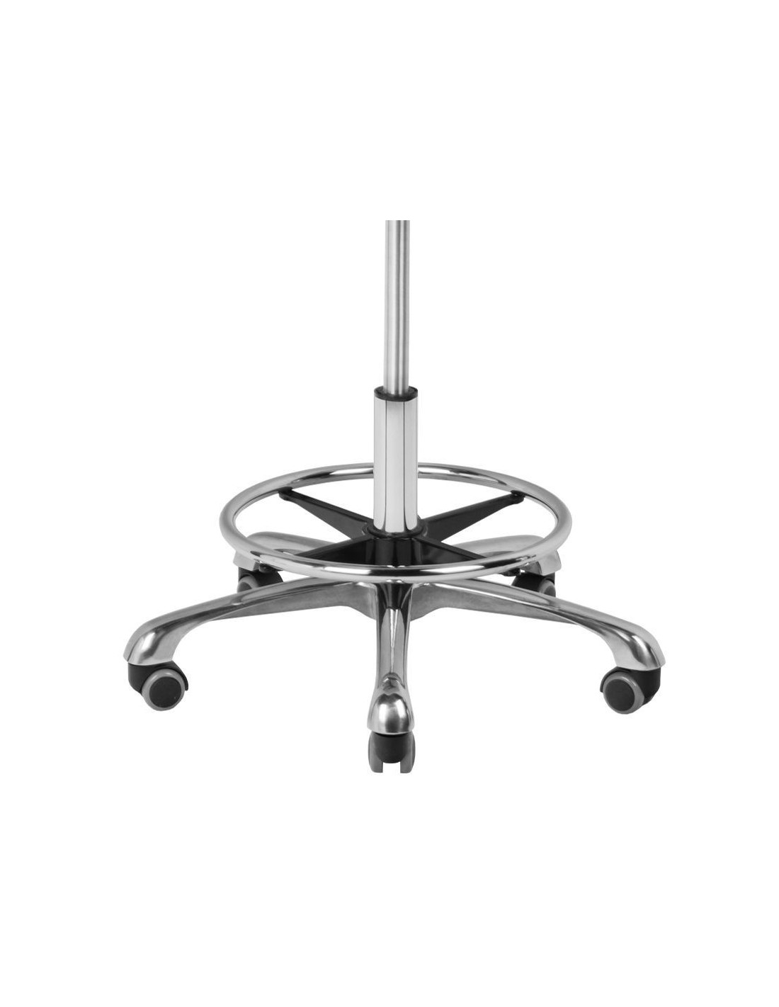 Tabouret à roulettes COSMETIQUE A-4299 BLANC