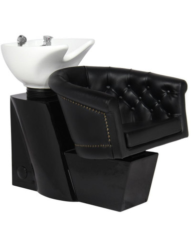 Fregadero de champú London negro 