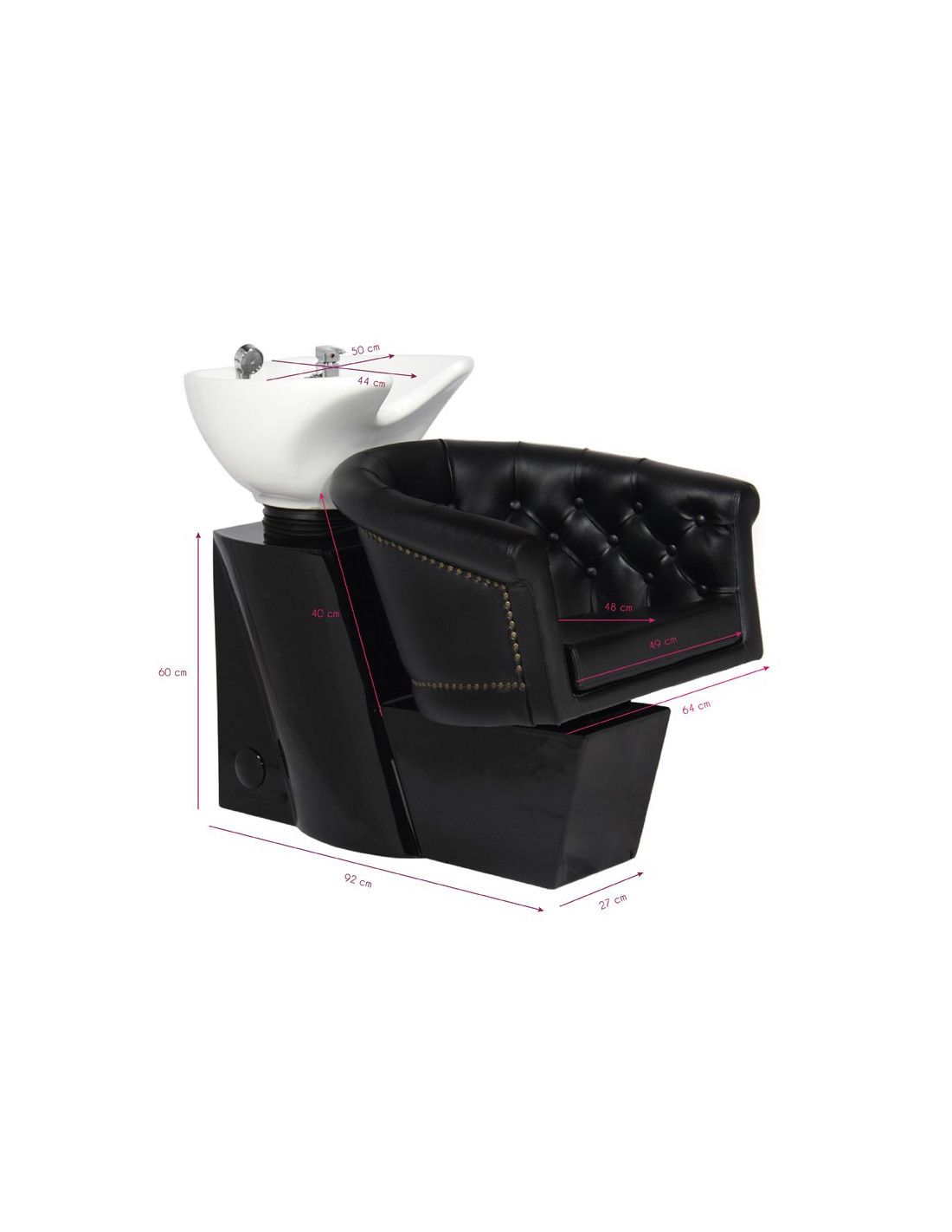 Umywalka z czarnym szamponem londyńskim 