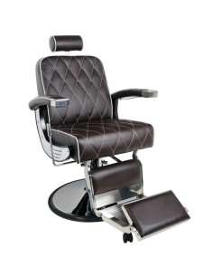 Fauteuil Barbier Marron Impérial – Style Vintage & Ergonomie Pro